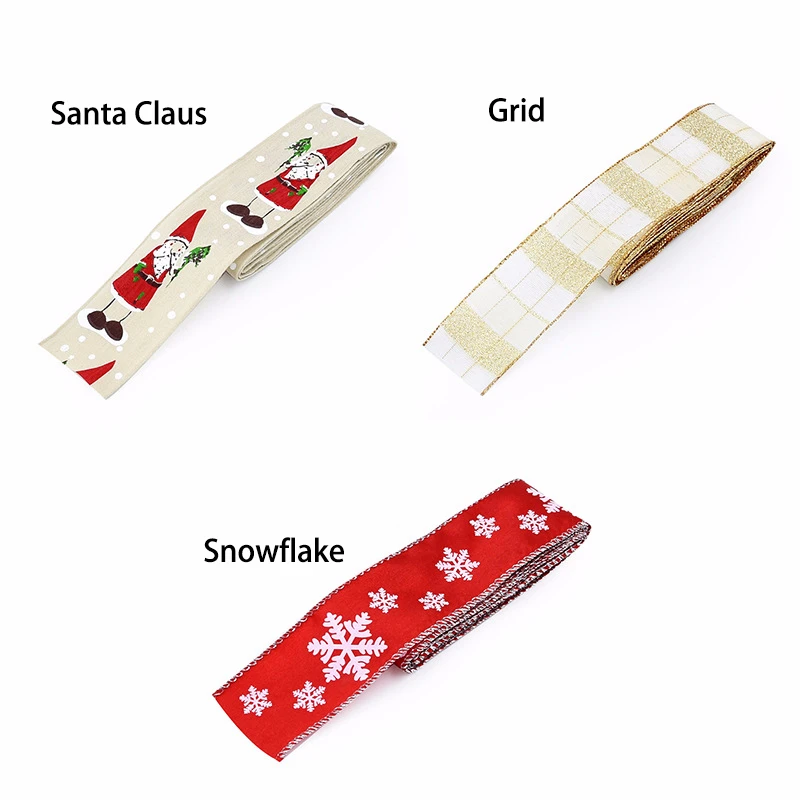 2019 Рождественская лента DIY рождественская ель украшение пряжа Снеговик Снежинка
