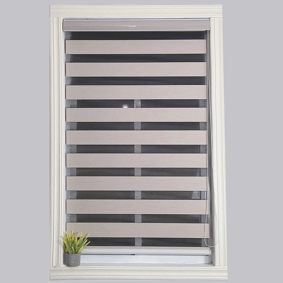 Сделанные на заказ светонепроницаемые полосатые жалюзи дневные и ночные оконные