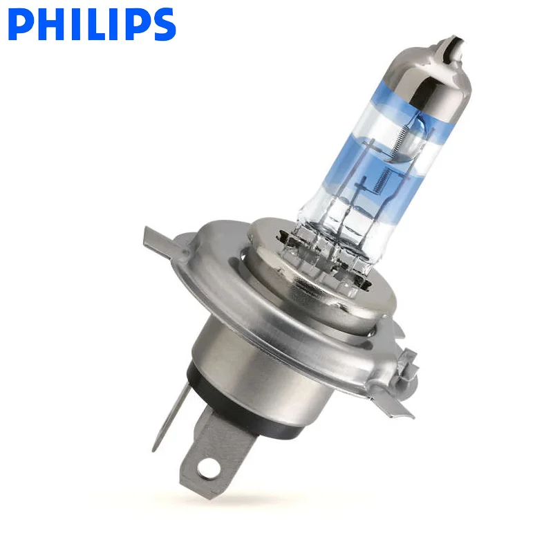 Philips H4 Racing Vision + 150% 9003 12В более яркая Автомобильная фара Hi/lo луч галогенная лампа