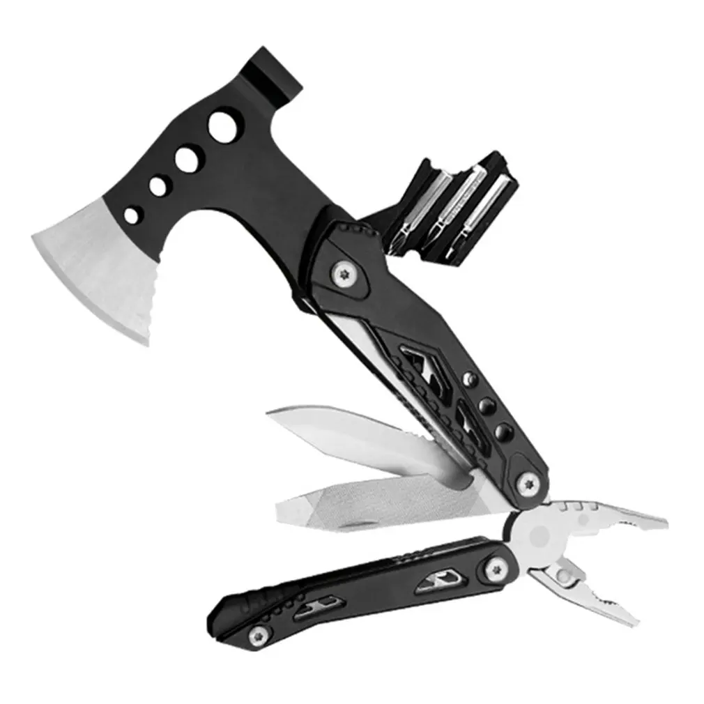 

11 In 1 Multitool Camping Tool Foldable Hammer Axes Screwdrivers Axe Knife Bottle Opener Emergency Survival Equipment Gifts