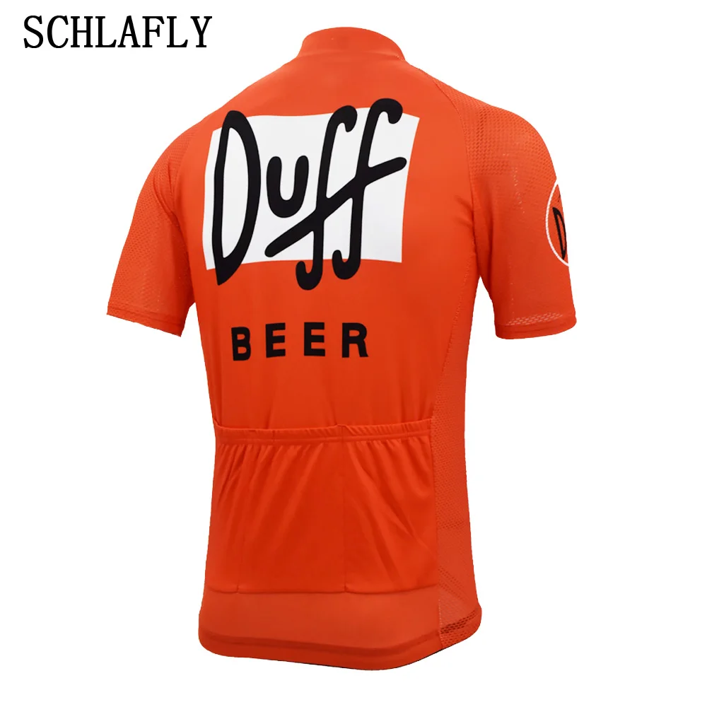 Duff пивная велосипедная Джерси оранжевая Ретро летняя одежда с коротким рукавом