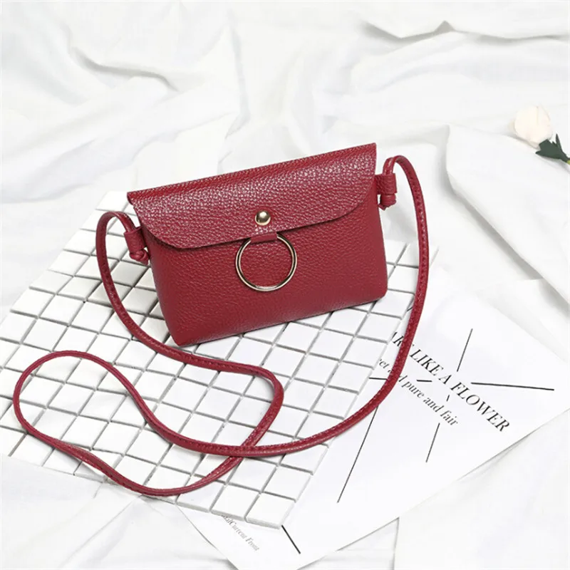 Маленькие женские Сумки из искусственной кожи сумка мессенджер клатч