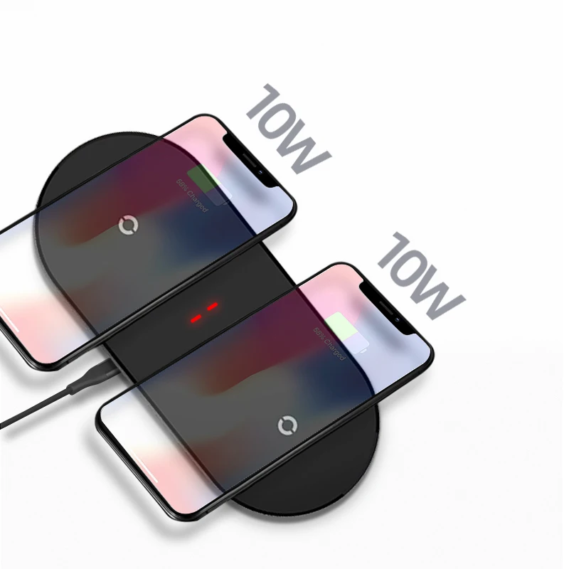 

20W Qi Wireless Charger for iPhone12 Dual 10W fast Charging 2in1 Dock Station For Samsung S10 S20
