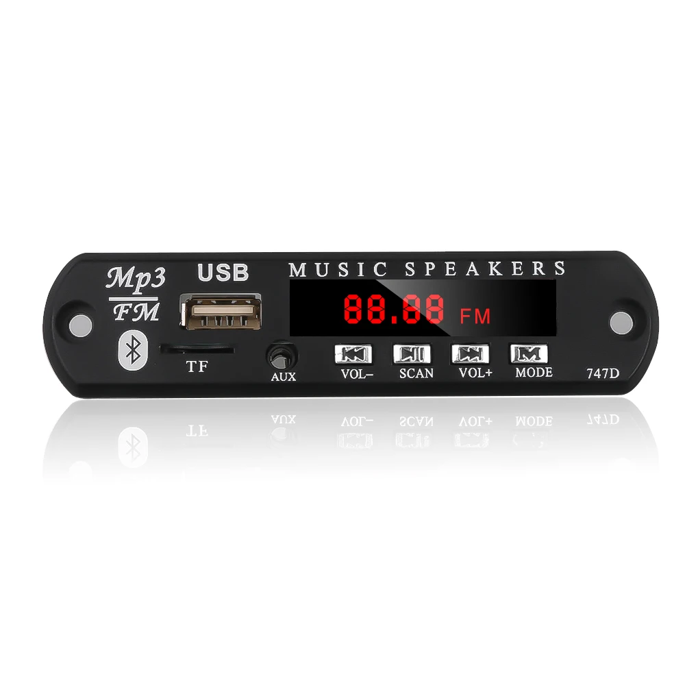 Kebidu 5 12 в Bluetooth Handfree MP3 WMA декодер плата Bluetooth MP3 плеер декодер доска аудио музыкальный модуль USB TF радио для автомобиля