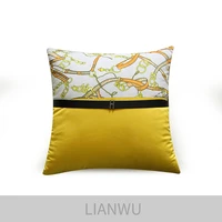 sofa cushion pillow pillow solid color plush pillow model bedside cushion cover pillow pillowcase lumbar pillowcase