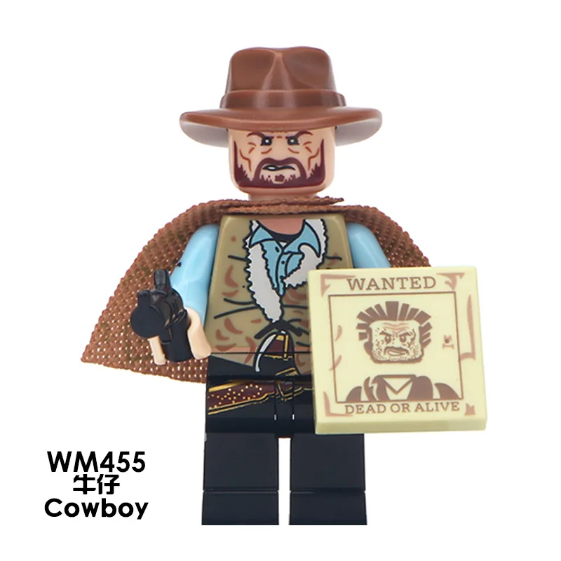 WM6026 ковбой хороший уродливый старая мода персонажи фильма фигурки строительные