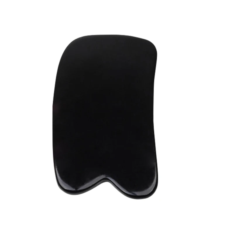 Black Массажный инструмент Gua Sha, массажер для тела, доска Guasha, спа скребок для иглоукалывания, для лица, спины - Цвет: Black