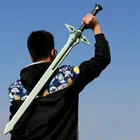 Меч Сан 80 см Темный Меч Repulser искусство онлайн 1:1 Asuna оружие реквизит модель Kirigaya Kazuto Elucidator косплей меч пу детская игрушка