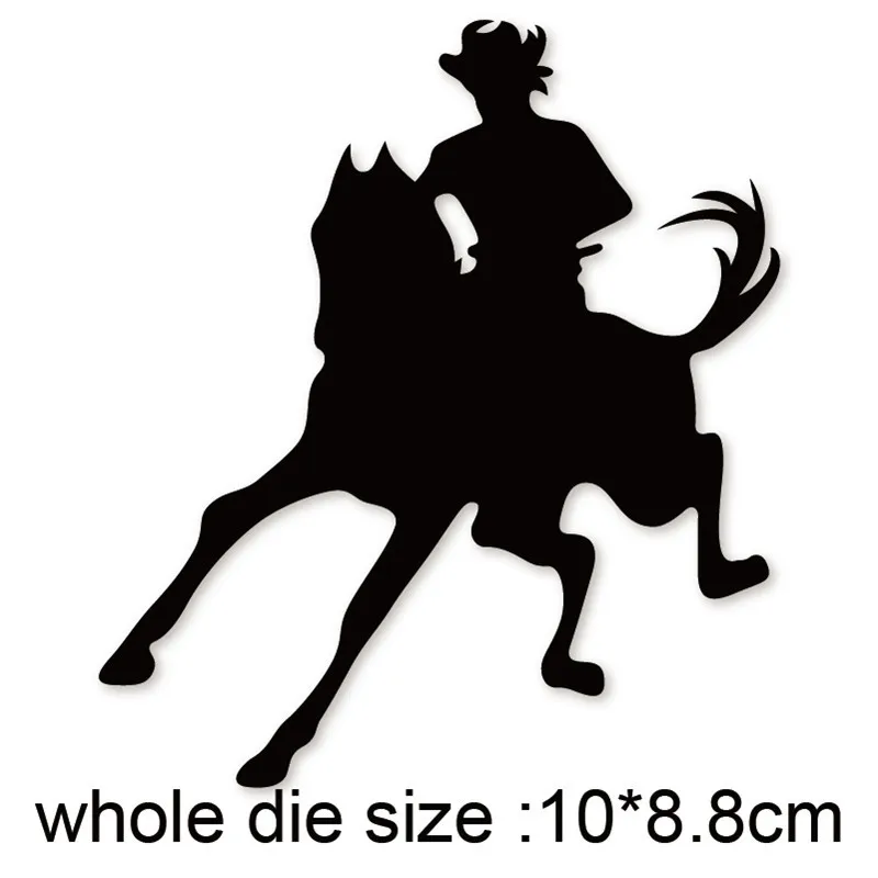 

Man Knight Horse Dies New 2021 Metal Cutting Dies for Scrapbooking Paper and Card Making Decorative Embossing Dies Craft dies