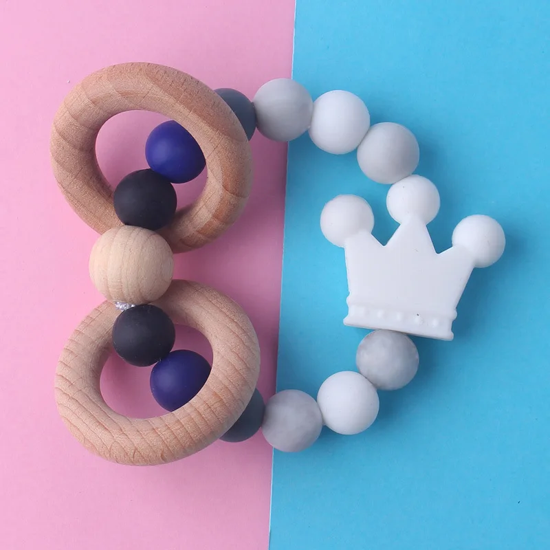 Силиконовые бусины для детской соски зажимы цепочка погремушки игрушки браслет