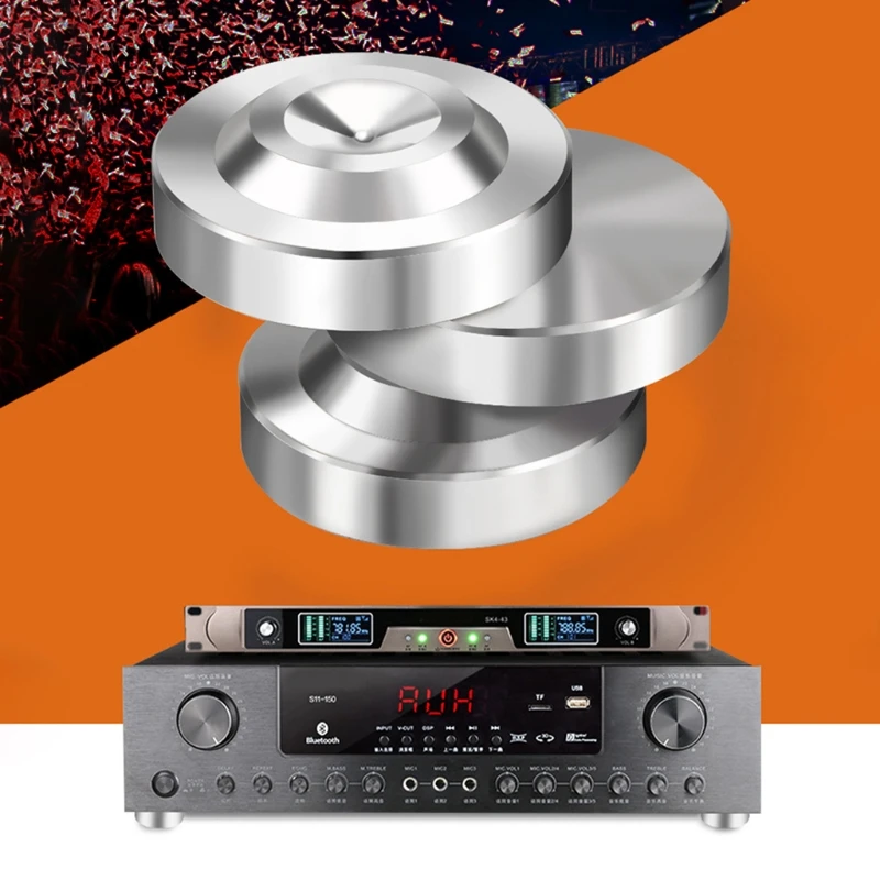 

4PCS 23.5+7/30+8mm Mini Replacement Sound Floor Stands Isolation Mounts Speaker Spike Base Pad Feet Improve Shockpro