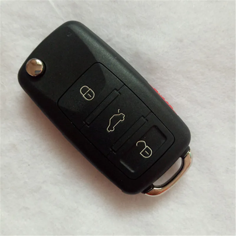 Откидной складной ключ DAKATU 3 + 1 С 4 кнопками для AUDI A8 сменный Футляр ключей HU66