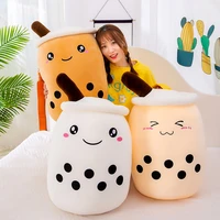 milk tea plush cup shaped pillow stuffed soft back cushion teddy bear kawaii doll anime bear stuffed toy hug kid birthday gift