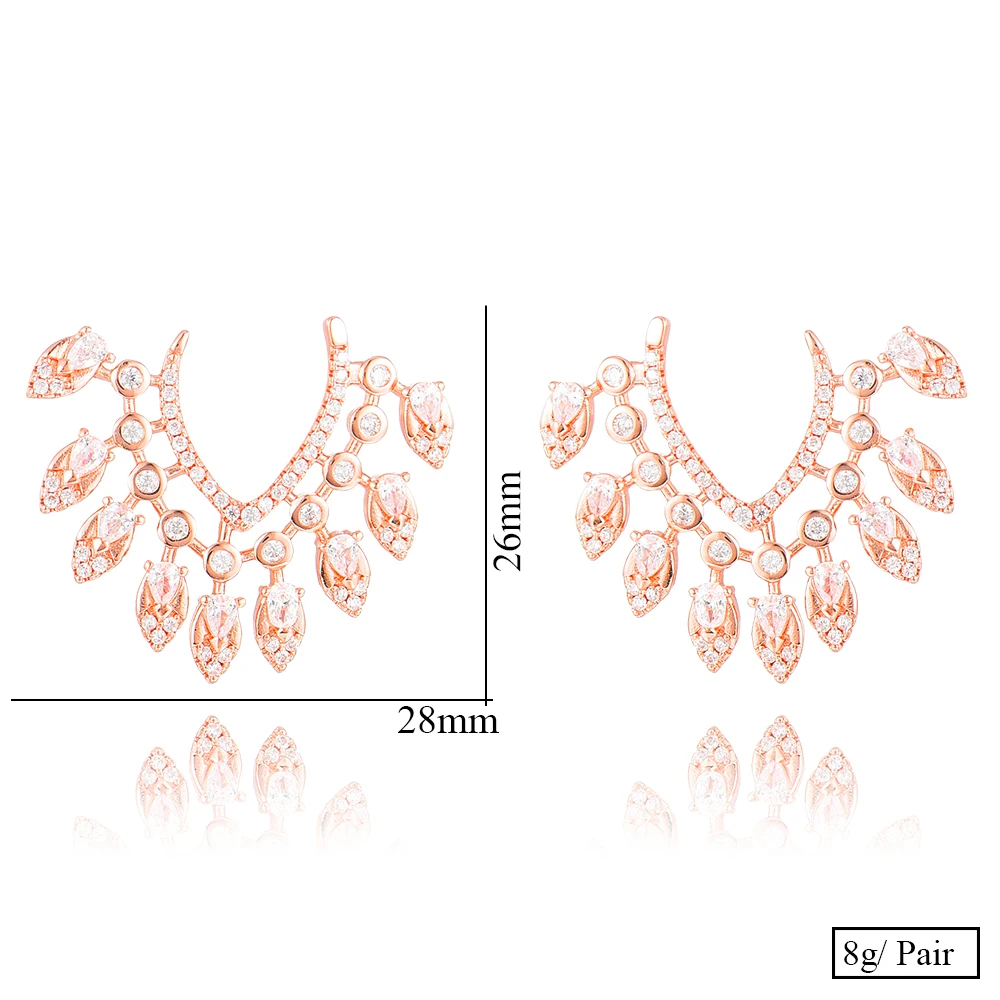 

SISCATHY 2020 Luxury Shiny Gorgeous Charm Earrings For Women Bridal Wedding Daily Party Show Romantic Daily Party Birthday Gift