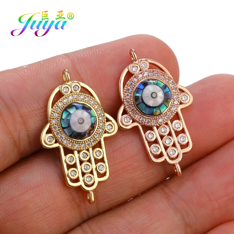Juya DIY аксессуары для ювелирных изделий Опаловая оболочка рука Хамса со сглаза