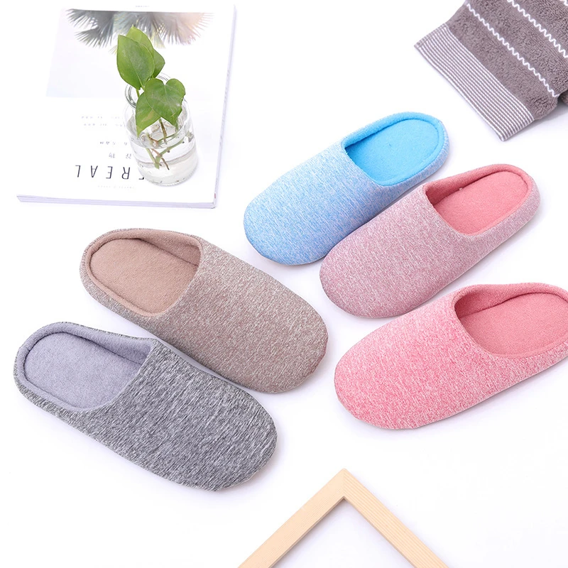 Купи Winter Indoor Women Slippers House Plush Soft Cotton Slippers Non-slip Floor Shoes Home Slippers Women Slides For Bedroom за 143 рублей в магазине AliExpress