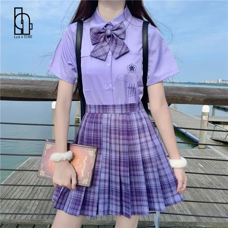 Униформа для школьницы Luck A плиссированная юбка А-силуэта в клетку с высокой