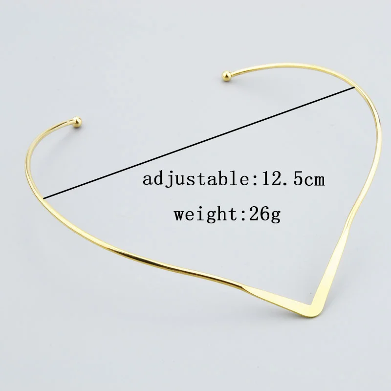 

Stainless Steel V-Shaped Chokers Necklaces For Woman Collar Minimalist V-Neck Design Clavicle Chain Fashion Jewelry Accessories