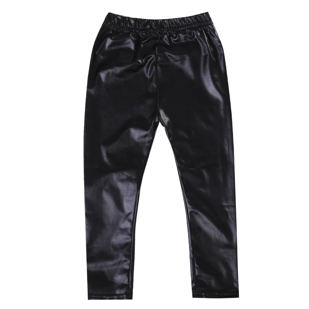 

Fashion Kids Girls Legging Black PU Leather Pants Kids Stretch Trousers Skinny Leggings Autumn Black Pants 1-8T