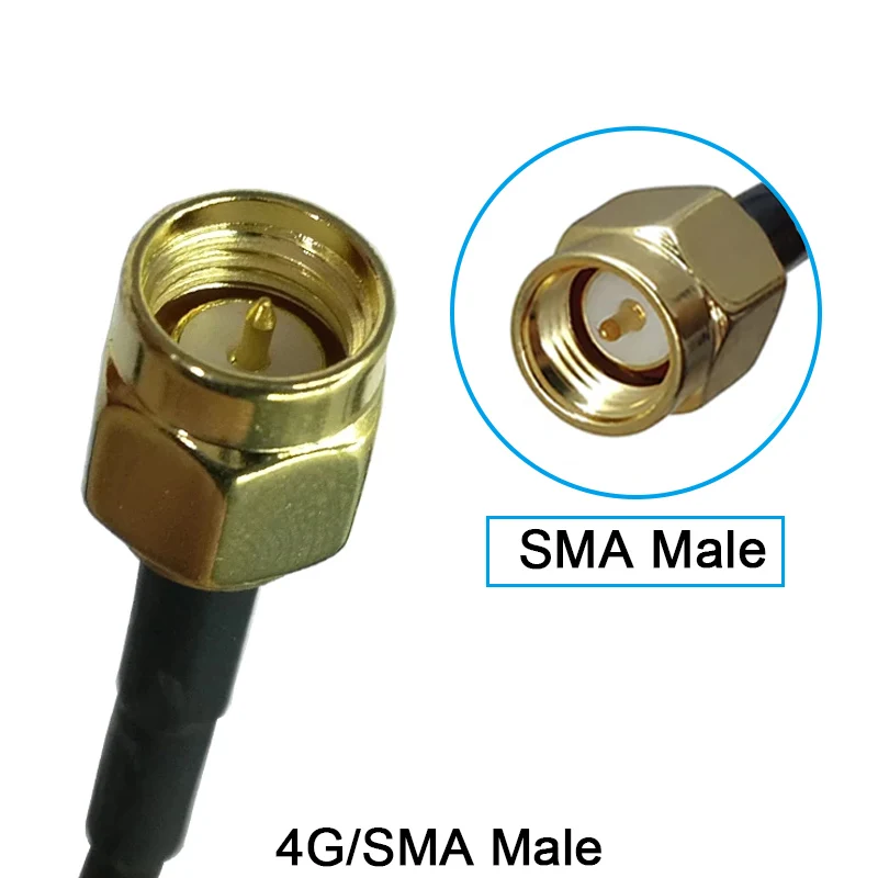 Grandwisdom 20PCS 3G4G LTE Antenna 15dbi SMA Male Connector Aerial 698-960/1700-2700Mhz IOT magnetic base 3M Clear Sucker Antena