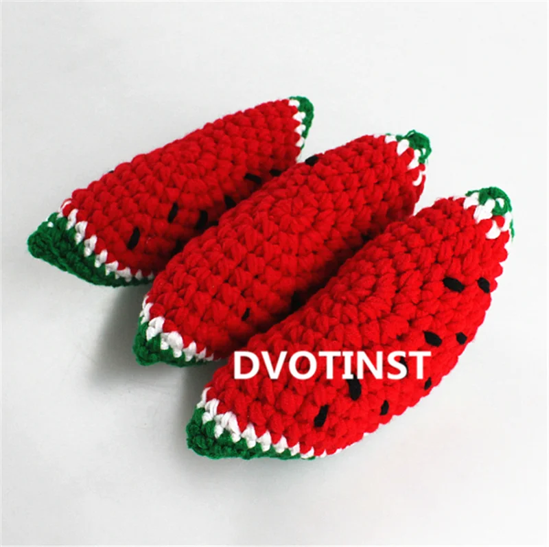Dvotinst/реквизит для новорожденных; мягкий костюм для маленьких мальчиков и девочек; вязаный комплект одежды с кроликом для новорожденных; реквизит для фотосессии; аксессуары - Цвет: 1pc water melon