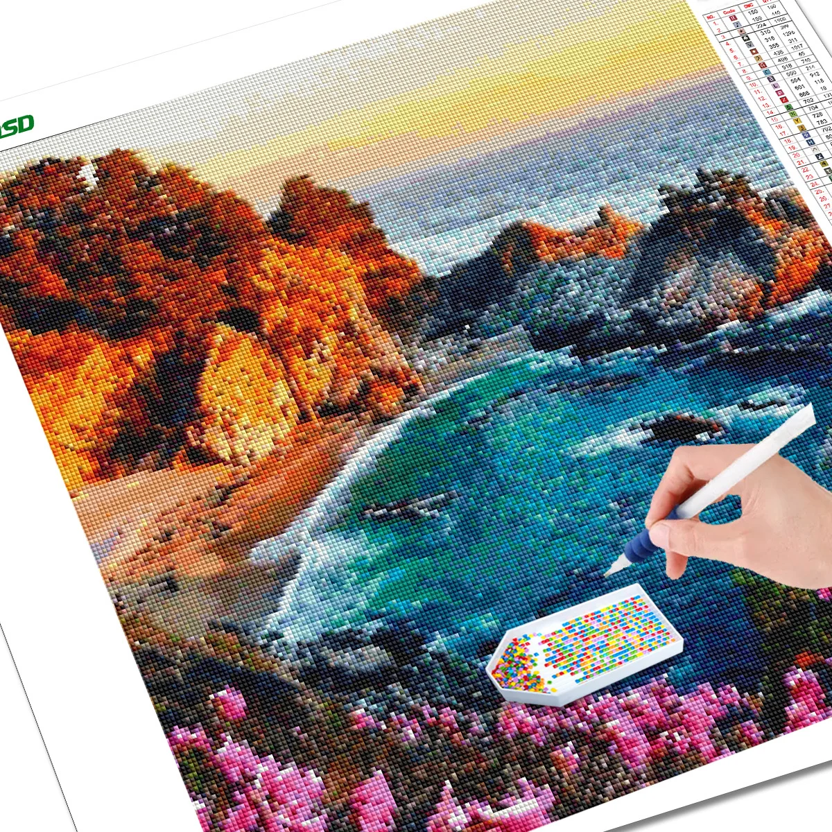 AZQSD алмазная живопись морской пейзаж вышивка 5D Новое поступление полная