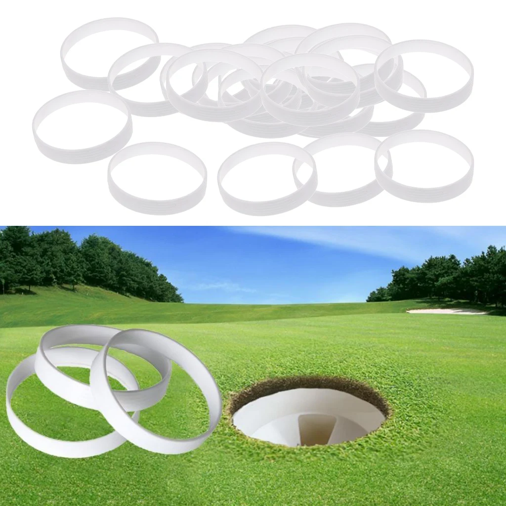 

30pcs Plastic Outdoor Golf Putting Green Hole Cup Field Accs 110mm New
