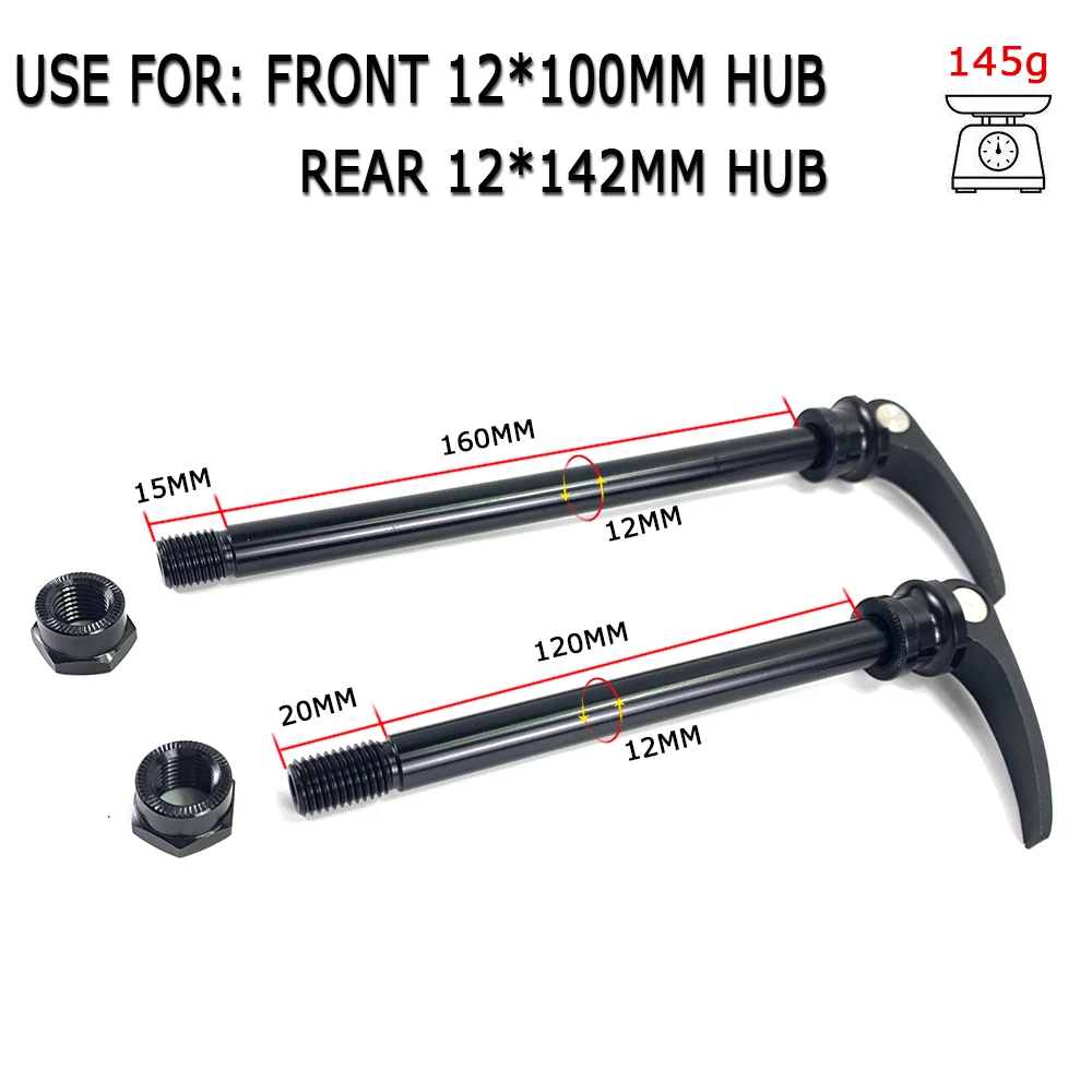 Шпажки из сплава материал сквозной оси шоссейный велосипед 12*100 мм/12*142 мм для
