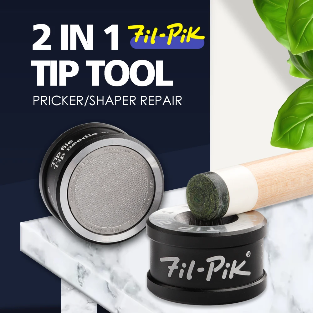 

Tip Shaper Pricker Needle Thorn Tips Repair Tool Multi-function 2 in 1 Snooker Cue Burnisher Shaper Tapper Billiard Accessories