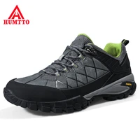humtto genuine leather big size hiking climbing shoes men waterproor athletic outdoor shoes for mens trekking tourism sneakers