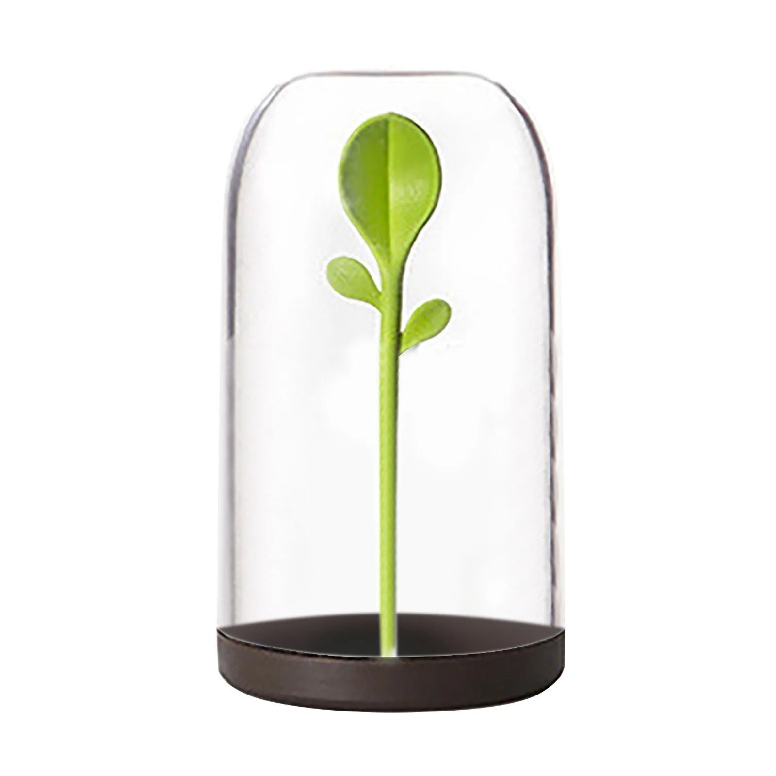 

Green Sprout Tea Coffee Beans Airtight Tin Multifunctional Storage Box Kitchen Portable Beautiful Bring Spoon Storage Supplies