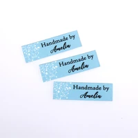 84pcs custom ironing labels personalized brand logo or text clothing labels custom printed fabric label tb3254