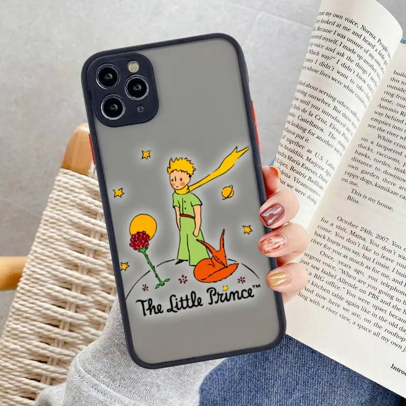 Матовый Прозрачный чехол с изображением маленьких принтов космоса земли для iphone