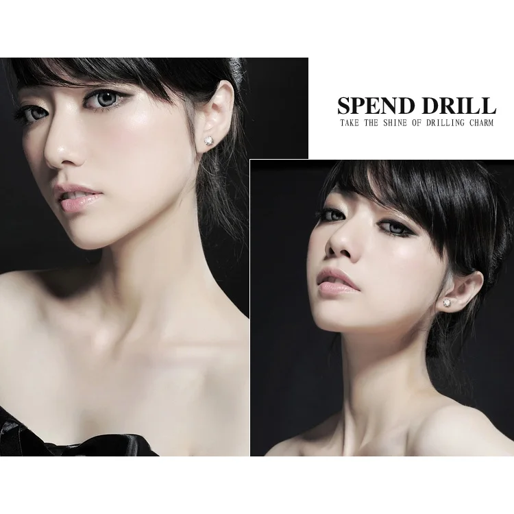 Подарок на день Святого Валентина настоящее Стерлинговое Серебро серьги