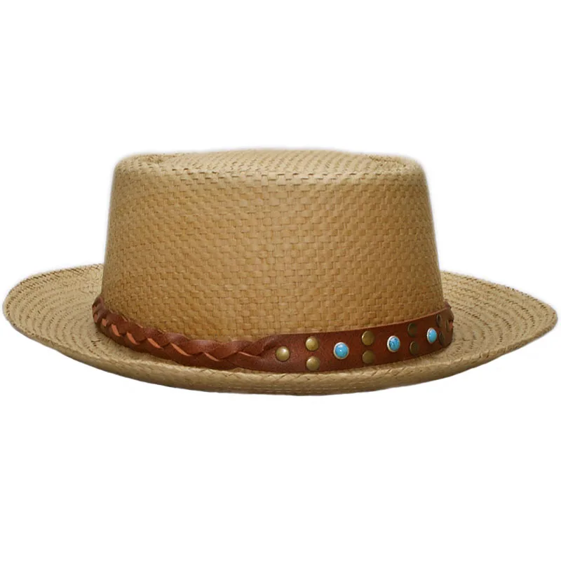 Шляпа от солнца из рафии для мужчин и женщин модная пляжная шапка соломенная