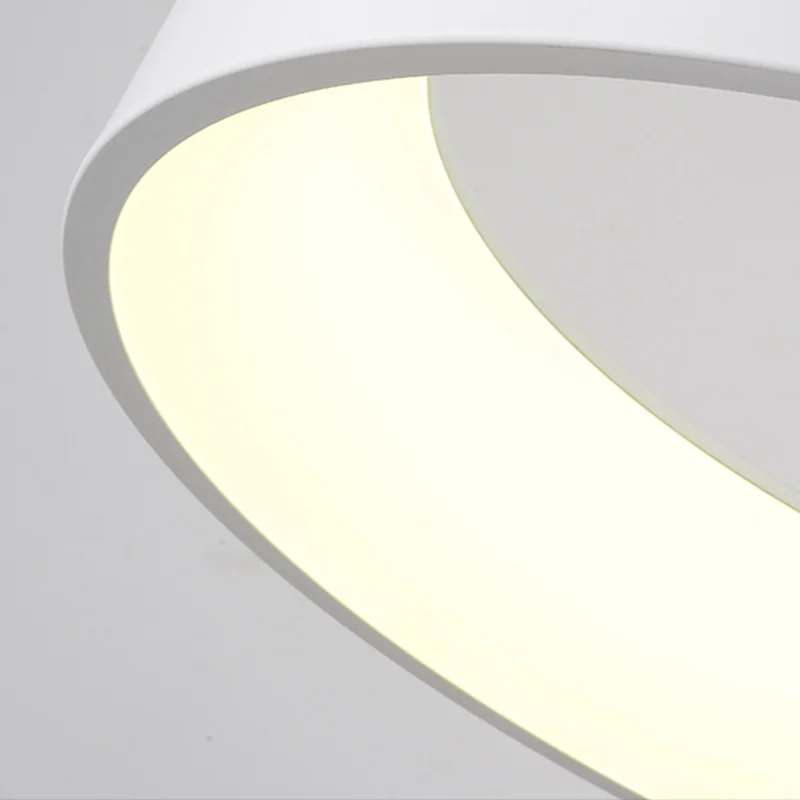 Современный d45/60 см круглый подвесной светильник 85-265 в Led для ресторана столовой