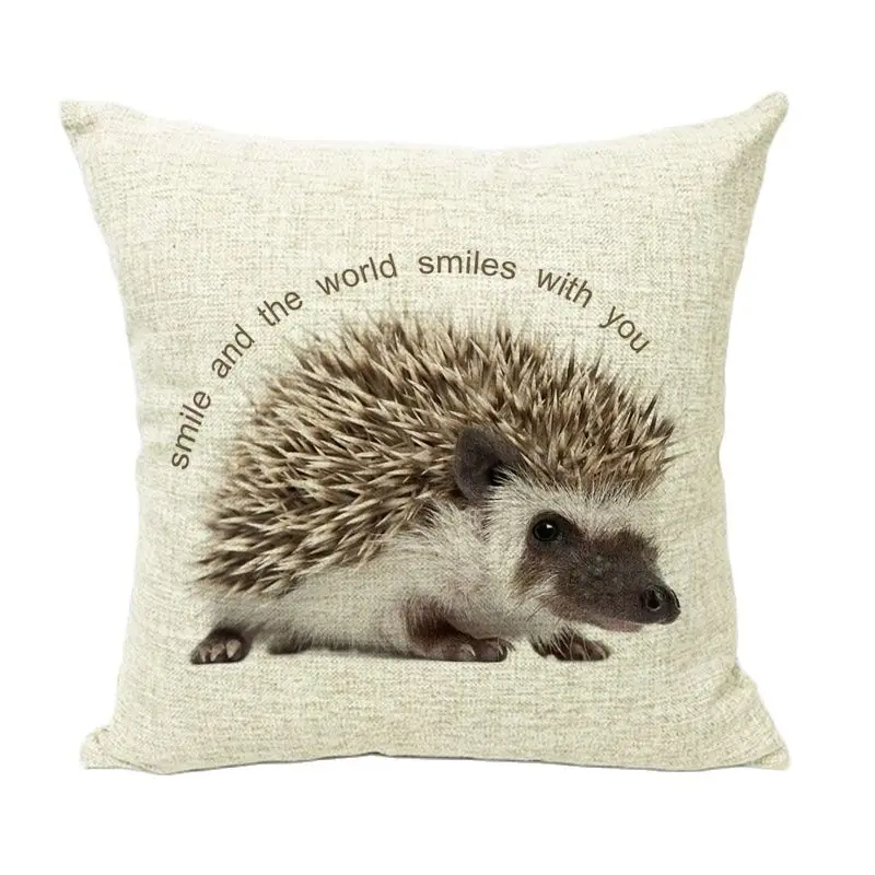 Cuteness Animals Rabbit Dog Cushion Cover Brand Home Hotel Decor Kussenhoes Throw Pillow Square Car Seat Linen Cotton | Дом и сад