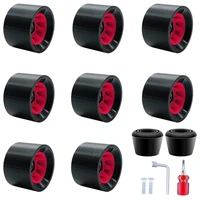 roller skate wheels with bearings and toe stoppers 95a wheel for indoor outdoor roller skates and skateboard parts