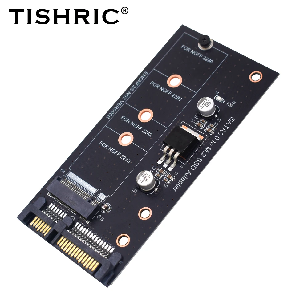 Адаптер TISHRIC M2 на Sata переходник M.2 SSD 2 5 дюйма Ngff A3 карта B адаптер для 2230-2280 - купить
