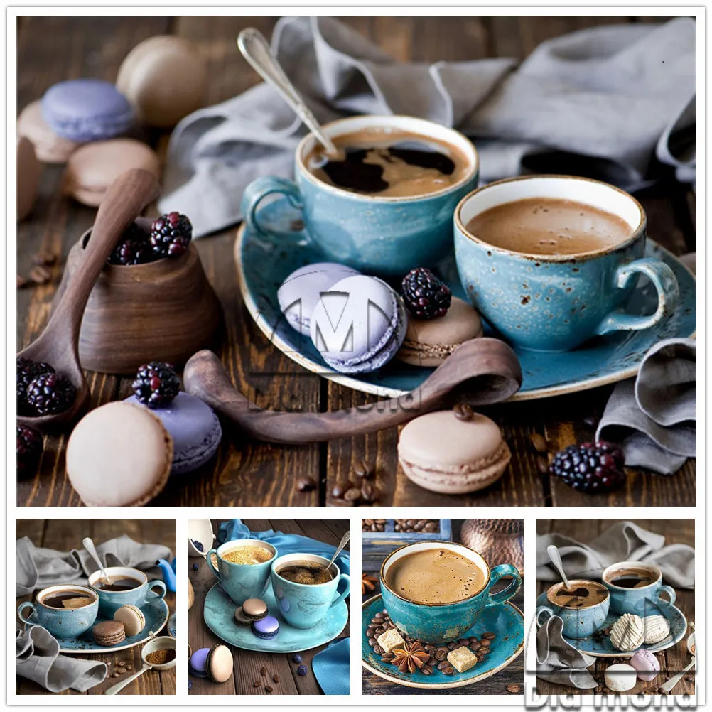 

Diy Diamond Painting Coffee Cup Full Drill Diamond Embroidery Kitchen Decor Rhinestones Mosaic Cross Stitch Kit Home Decor