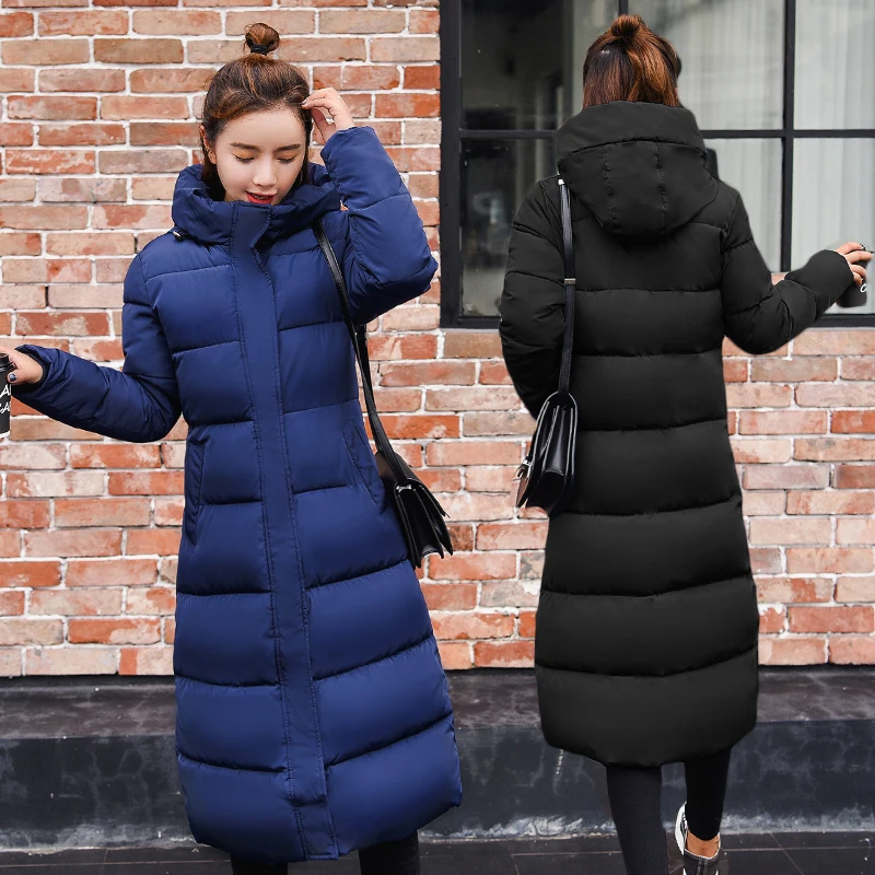 

Jaquetas femininas longas acolchoadas de algodão, plus size, 3xl, casaco de inverno, moda feminina, jaqueta longa,