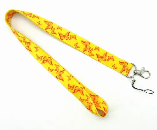 100 шт. ремешок на шею с бабочкой шнурок держатель веревка подвеска брелок