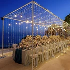 Рождественская сказочная гирлянда s, 5 м, 10 м, 20 м, 30 м, 50 м, 100 м, светодиодная гирлянда с 8 режимами, гирлянда для свадебной вечеринки, бара, уличное праздничное освещение