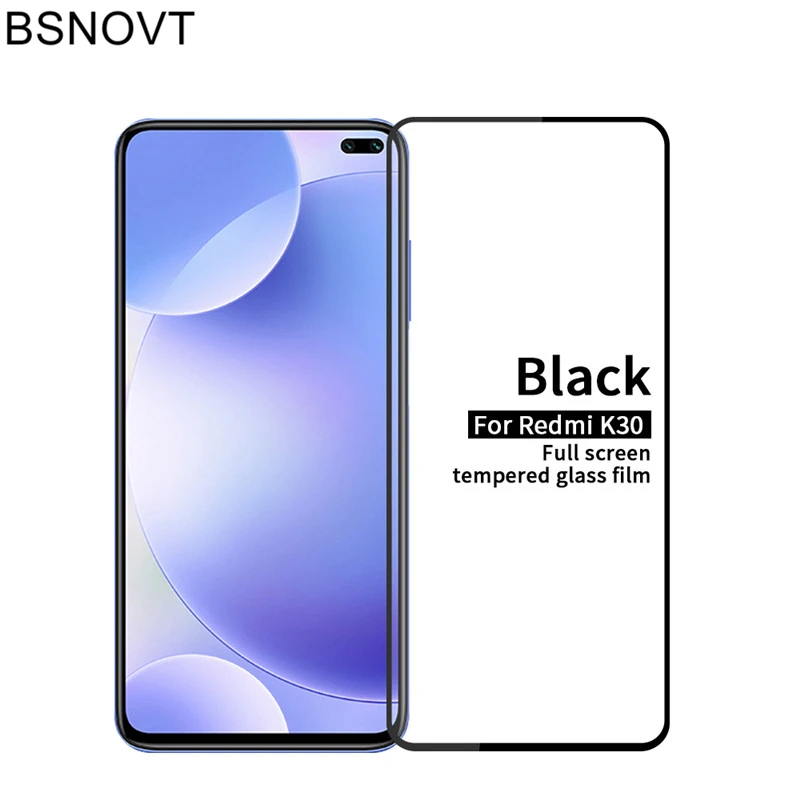 Protector de pantalla de vidrio templado para Xiaomi Redmi K30, cubierta completa de vidrio para Xiaomi Redmi K30, 5G, 6,67 pulgadas, 2 uds.-0