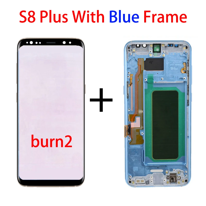 Original For Samsung Galaxy S8 plus G955 G955F g955u S8plus Lcd Display With Touch Screen Digitizer 6.2'' AMOLED burn enlarge