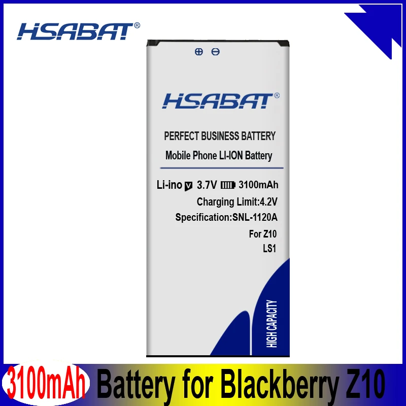 Аккумулятор HSABAT LS1 3100 мАч для Blackberry Z10 BBSTL100 4w Лагуна RFH12LW STL100 2 LTE 3 1|battery for|ls1