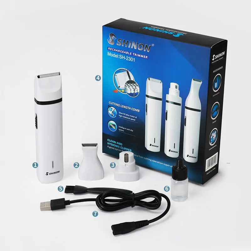 Перезаряжаемый 3 в 1 Электрический триммер для домашних животных + Шлифовальная