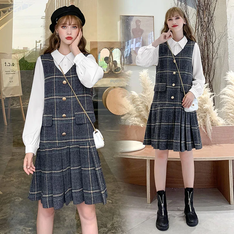 Осенне-зимний комплект из двух предметов Trytree повседневная однобортная блузка с