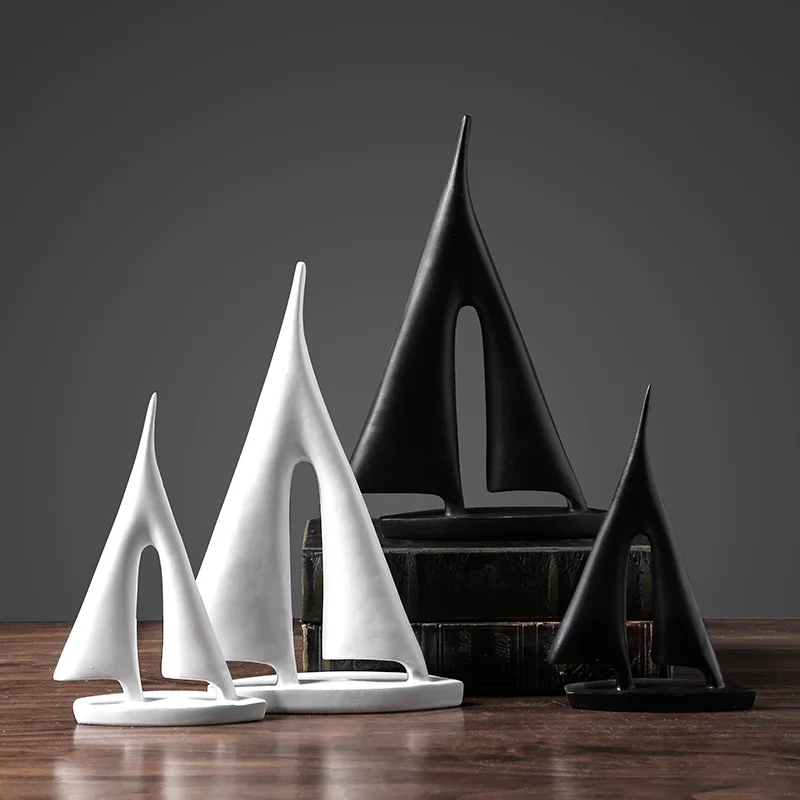 

Modern Home Creative Sailing Decoration accessories Simple Crafts Living Room Wine Cabinet figurine