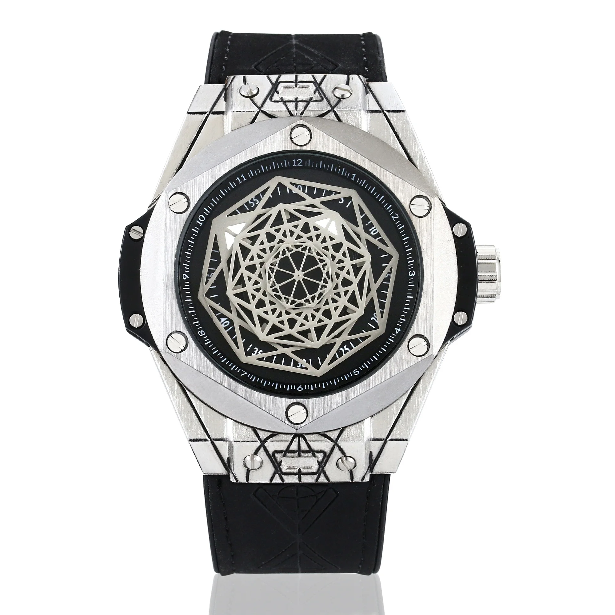 Модные Роскошные Брендовые спортивные часы мужские водонепроницаемые кварцевые